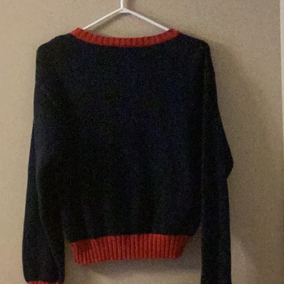 Liz Claiborne Golf Themed Sweater Vintage Long Sleeved Cotton Pullover Petite - Picture 4 of 6
